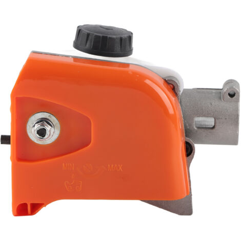 Tête d'engrenage pour élagueuse à perche 26 mm, 9 cannelures, orange et blanc, aluminium haute résistance (1/5)
