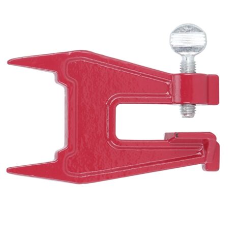 Étau de tronc pour affûtage de chaîne de tronçonneuse – Métal rouge – 12,5 x 8 cm (1/5)