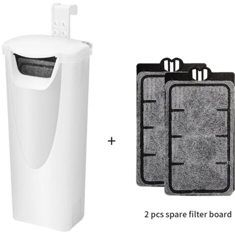 Filtre pour aquarium de tortues 3W – débit 200 L/h, niveau d'eau 2,5-10 cm, silencieux et compact (1/5)