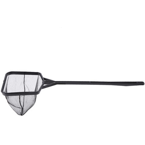 Épuisette pour Aquarium en Nylon Léger et ABS – Taille S (35 cm, Noir) – Idéale pour Poissons Délicats (1/5)