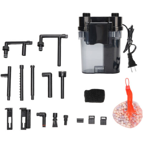 Filtre Externe pour Aquarium Mural 300 L/h 4 W en Plastique – Idéal pour Bassins et Petits Aquariums (1/5)
