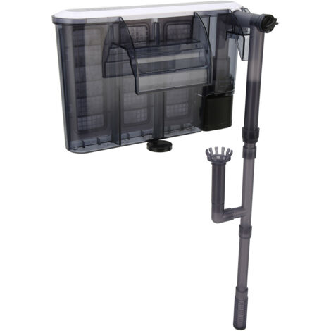 Filtre Externe pour Aquarium à Accrocher Silencieux 6W – PVC – Débit 600 L/h – Élimine les Huiles (1/5)