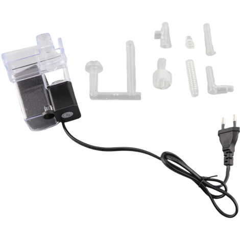 Filtre Aquarium Multifonction Oxygénation Accrue 280L/h 3,5W PVC pour Petit Bac à Poissons Prise EU (1/5)