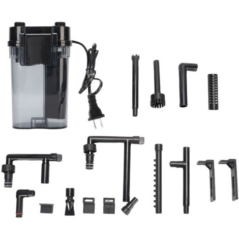 Filtre Aquarium Externe Compact 6W 450L/h pour Bac jusqu'à 120L – Plastique, Niveau d'Eau Bas (1/5)