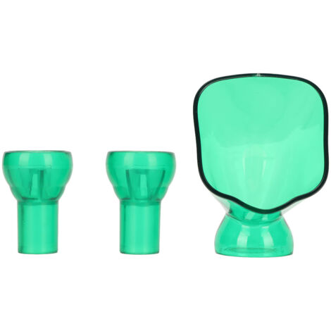 Tuyau d'évacuation aquarium forme nénuphar en plastique vert - 66 mm, avec raccords 16/22 mm (1/5)