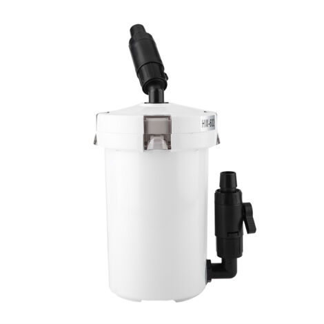 Filtre Externe pour Aquarium HW-602 en Plastique, Silencieux, pour Bassin jusqu'à 0,4 m