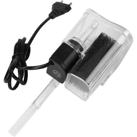 Filtre externe à oxygène pour aquarium – Acrylique – 250 L/h – Eau douce & marine – Débit réglable (1/5)