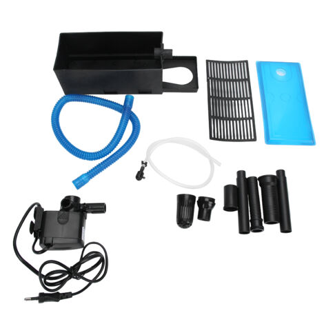 Filtre Aquarium 3 en 1 Submersible avec Pompe à Oxygène et Circulation d'Eau – Plastique, 12W, 800L/H (1/5)