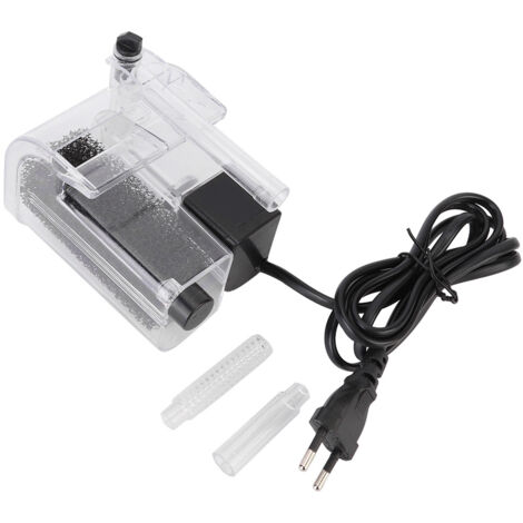 Filtre Aquarium Externe 3-en-1 Silencieux avec Pompe à Oxygène – Plastique, 19x8 cm, 300 L/h (1/5)