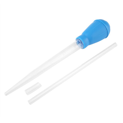 Pipette pour aquarium en plastique non toxique avec rallonge – 28,5 cm, graduée 10/15/20/30 ml