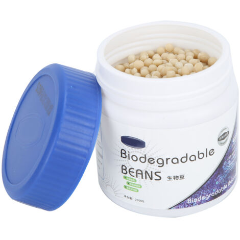 Boules Biologiques Dégradables pour Aquarium Eau de Mer – 200 ml, Polymère Haute Performance, Réduction NO3/PO4