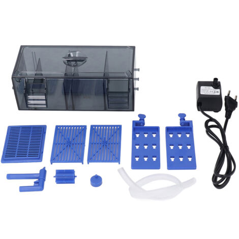 Filtre Aquarium à Dégouttement Réglable – Système de Filtration Graduelle pour Aquarium et Bassin de Tortues, Facile à Entretenir (1/5)
