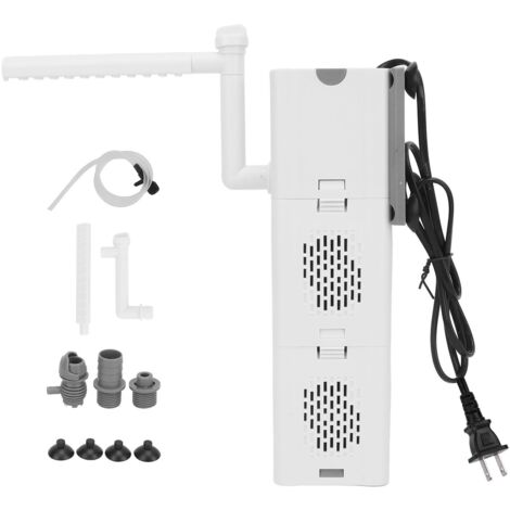 Filtre Interne Aquarium 1800 L/h 30W avec Aération et Pompe à Vague pour Bassin jusqu'à 120 cm