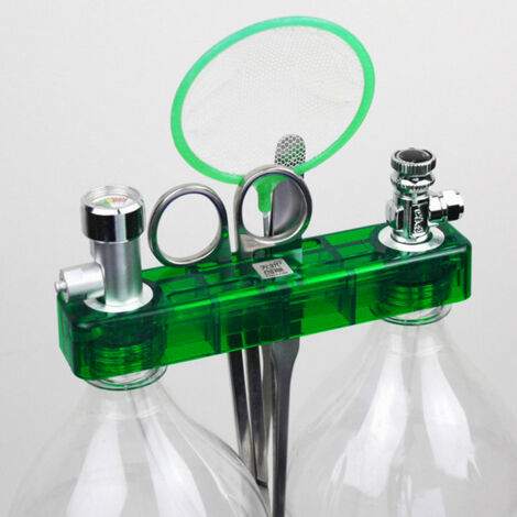 Générateur CO2 DIY pour aquarium avec manomètre et valve de sécurité – Canal bleu en PC, tuyau 1,6 m