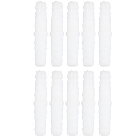 Raccord droit en PE pour tuyau 6-6 mm, 10 pièces, résistant et sans toxines (1/5)