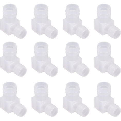Raccord coudé 90° en PP 16x20 mm - Lot de 12 raccords réducteurs barbelés pour tuyau (1/5)