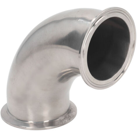 Coude sanitaire à bride 90° en inox 304 – Type 76 – Résistant haute pression (1/5)