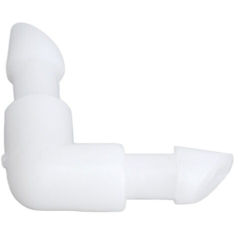 Raccord Coudé 90° en PE Ø4,2 mm - Lot de 10 Pièces pour Tuyau Silicone ou Pompe (1/5)