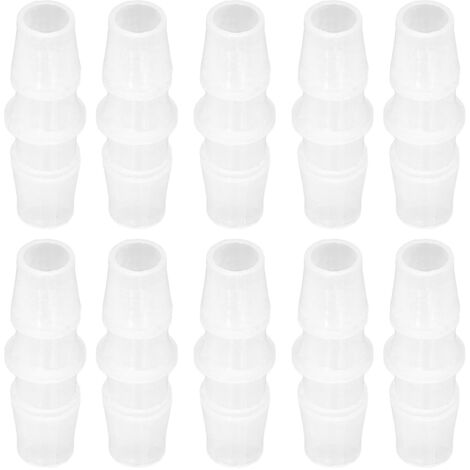 Raccord de tuyau en PP 9,5-9,5 mm droit égal – lot de 10 pièces pour aquarium et pompe (1/5)