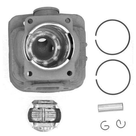Kit de réparation de moteur + Cylindre et piston pour tronçonneuse 47mm - 1 cylindre + 6 pièces - Compatible modèle MS361 - Aluminium (1/5)