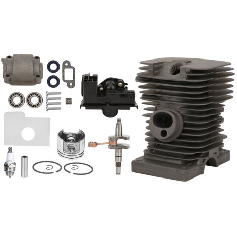 Kit de réparation moteur complet pour tronçonneuse 018 MS180 - Cylindre piston aluminium 38mm avec vilebrequin (1/5)