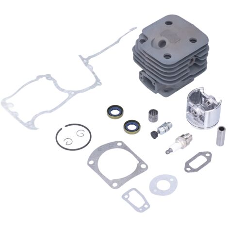 Kit de réparation cylindre-piston 52mm avec soupape de décharge, bougie, joints complet pour tronçonneuse Husqvarna (1/5)