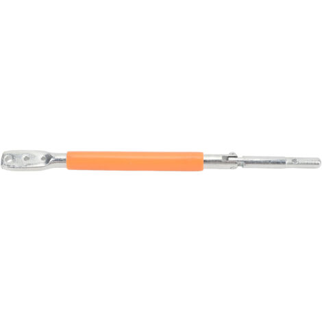Plieur-Tordeur de Fil à 3 Trous en Acier avec Poignée Silicone Orange, Outil Multifonction pour Clôture et Treillis Métallique - Dimension 23cm