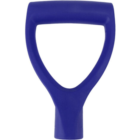 Manche de Pelle en Forme D en Plastique Bleu Foncé, Installation Rapide, ID 32mm pour Outils de Jardinage et Déneigement (1/5)