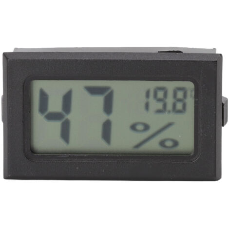 Thermomètre hygromètre numérique électronique + boîte cigare + 15mm + plastique + LR44 (1/5)