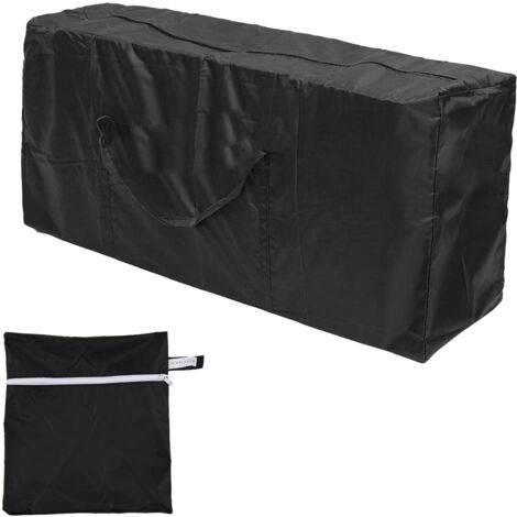 Sac de Rangement Étanche Extra Grand 210D Oxford avec Poignée - 122x39x55cm Noir pour Sapin de Noël, Matelas, Meubles (1/4)