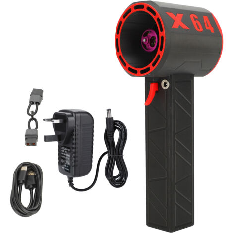 Sèche-Jet Turboventilateur Violent 11 Pales 8000mAh Moteur Brushless 64mm Ventilateur Tubulaire 1400g de Poussée Chargeur USB-C 90W et UK Plug (1/5)