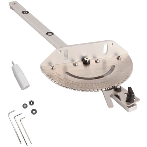 [Gabarit d'Onglet pour Scie Circulaire sur Table] Guide d'Angle Précis en Aluminium Résistant à l'Usure pour Travail du Bois (1/5)