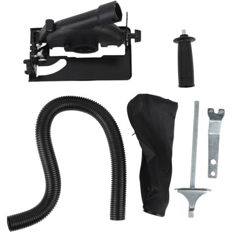 Support pour Meuleuse d'Angle Réglable 45° Base Fixe avec Poignée et Sac à Poussière Profondeur de Coupe 0-40 mm pour 100-125 mm (1/5)