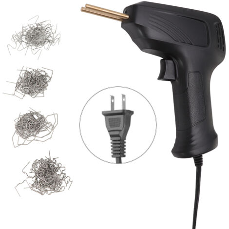 Soudeuse Plastique Portable Professionnelle avec 4 Types d'Agrafes Chaudes pour Réparation de Bumper et Fissures (Noir, 110V US, 200 Agrafes Incluses) (1/5)