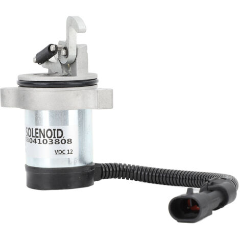 Electrovanne de coupure de carburant 04103808, Vanne solénoïde arrêt pour générateur 12V, matériau métal, remplacement direct (1/5)