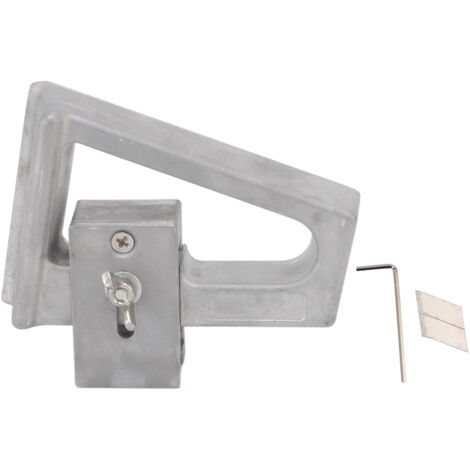 Outil de Coupe pour Sols PVC en Alliage d'Aluminium Règlet 11.5x8cm Lame 10-30mm avec Clé Hexagonale (1/5)