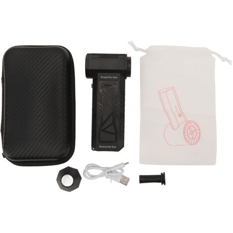 Souffleur Électrique Sans Fil 150000RPM Portable, Moteur Brushless avec Batterie 8000mAh, pour Nettoyage Ordinateur Voiture Maison, Noir, ABS (1/5)