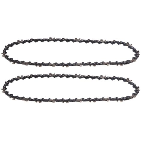Chaine de Tronçonneuse 8 Pouces Double Pack Chaîne Manganese Trempée pour Scies Miniatures (1/5)