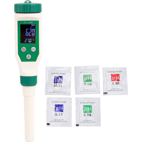 Testeur de pH Bluetooth Connecté - Compteur Numérique Intelligent pour Sols, Nourriture et Cosmétiques - Précision Haute avec Electrode Perçant et Stockage Données (1/5)