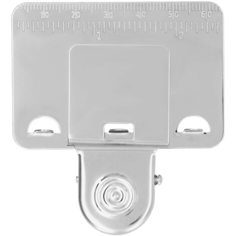 Clip pour mètre ruban compact en acier inoxydable, outil de mesure portable et pratique pour la maison (1/5)
