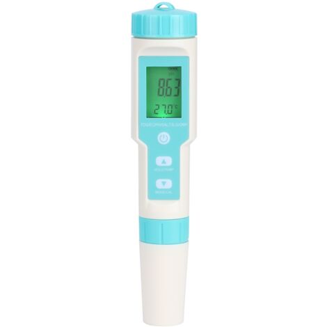 Testeur de Qualité d'Eau Multifonction Poche PH TDS EC ORP Salinité - ABS Digital IP67 Aquarium Piscine Laboratoire (1/5)