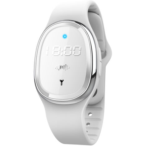 [Bracelet électronique anti-moustique] Ultra-Sonic + Horloge - Bracelet Répulsif Ultrasonore Non Toxique, sans Deet - Protection longue durée, Réutilisable pour enfants et adultes (1/5)