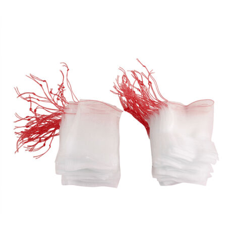 Sacs de Protection Fruitière en Maille Nylon - Lot de 100 Pièces (15x10cm) Blancs - Protection Contre Insectes & Oiseaux