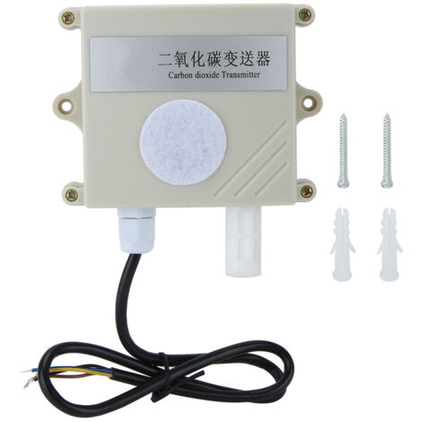 Capteur CO2 à infrarouge RS-CO2-N01-2, Transmetteur CO2 400-5000ppm avec communication 485 ModBus, boîtier IP65 étanche en PVC, pour serre agricole, mesure précise et installation murale (1/5)