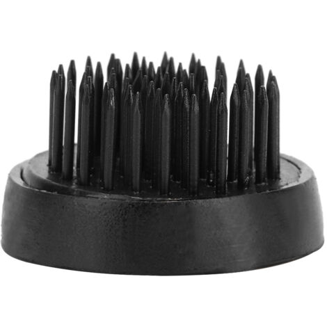 Support Pique-Fleurs Ikebana Rond Noir Kenzan en Plomb avec Aiguilles et Protection Antidérapante, Fixateur pour Composition Florale Diamètre 34mm, Matériau Durable