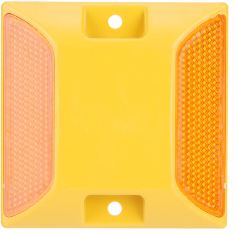 Lot de 6 marqueurs de route réfléchissants jaunes en plastique durable pour allée, trottoir, parking et voies privées (1/5)