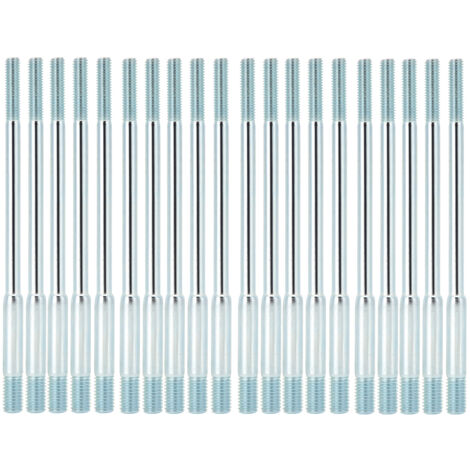 Goujon de Cylindre Double Filetage M6x8x135 - Lot de 20 Pièces en Fer pour Générateur 188F, Accessoires Carburateur et Fixations pour Agriculture et Bricolage (1/5)