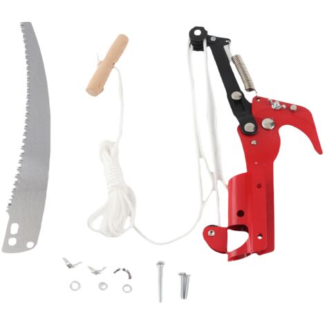 Sécateur Élagage Haute Branche 2 en 1 - Lame Scie + Cisaille - Acier Manganèse 65 - Longueur 30 cm (1/5)