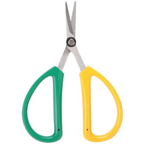 Ciseaux de Jardinage Professionnels en Acier Inoxydable ManoMano Expert avec Lame Dentelée Anti-Dérapage et Poignée Ergonomique PP 45° pour Taille Précise des Plantes Fleurs et Arbres 14.5cm 64g
