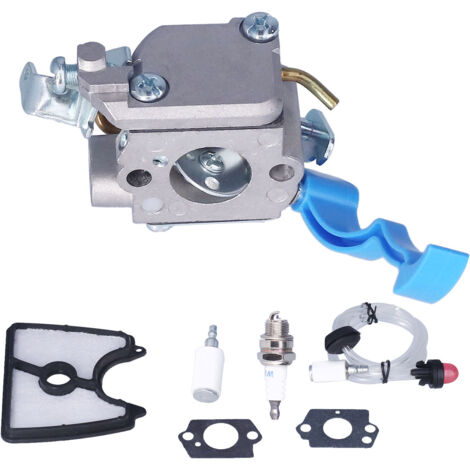 Kit de pièces de rechange moteur pour souffleur à essence - Compatible 28cc 2 temps 170 MPH - Ensemble carburateur, filtre à air, filtre à essence + bougie, joints et pompe d'amorçage (1/5)